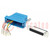 Transition: adapter; D-Sub 25pin female,RJ45 socket; blue