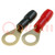 Terminal: ring; M8; 10mm2; gold-plated; insulated; red and black