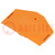 Piastrina estrema/separazione; arancione; 280; 2,5x36,5x50,5mm