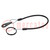 Retaining cable; Plating: PVC; stainless steel; 200mm; Body: black