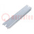 DIN rail; steel; W: 35mm; L: 143mm; ZP1608060; Plating: zinc