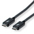 ROLINE Thunderbolt™ 3 Kabel, C-C, ST/ST, 20Gbit/s, 100W, schwarz, 2 m