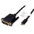 ROLINE USB type C - DVI adapterkabel, M/M, 1 m