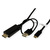ROLINE USB Typ C - HDMI + USB A Adapterkabel, ST/ST, 2 m