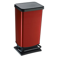 Tretabfallbehälter Paso, 40l, Kunststoff Version: 02 - rot