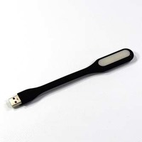 Lampka dla notebooka, gumowe, czarne, USB, LED