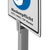 Stojak informacyjny / Znak informacyjny „Maskenpflicht - FFP2, KN95, OP-Masken“ | 440 x 880 x 2000 mm (S x G x W) 2000 mm