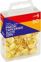 Pinezki tapicerskie Grand, w pudełku, 50 sztuk, złoty