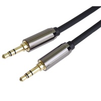 PREMIUMCORD Kábel Audio, Árnyékolt, HQ, 3,5mm Jack - 3,5mm Jack, M/M, 1,5m