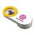 Magnet "Magnifying glass", standard-yellow
