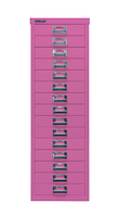 Bisley MultiDrawer™, 39er Serie, DIN A4, 15 Schubladen, pink