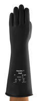 Ansell Industrial Latex Medium Weight 17� Gauntlet Black 10