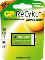 GP Recyko+ NiMH 9V Ready to Use 1er Pack