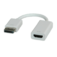 ROLINE DisplayPort-HDMI Adapter 0,15 m HDMI tipo A (Estándar) Blanco