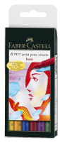 Faber-Castell PITT Filzstift Blau, Grün, Pink, Violett, Gelb