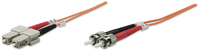 Intellinet 470148 InfiniBand/fibre optic cable 10 m ST SC OM2 Oranje