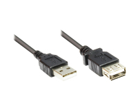 Alcasa 2511-OF2S USB Kabel USB 2.0 1,8 m USB A Schwarz