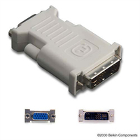 Belkin DVI/VGA, M/F 17 pin analog DVI 15 pin HD D-Sub (HD-15) Grau