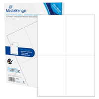 MediaRange MRINK143 étiquette auto-collante Permanent Blanc 200 pièce(s)