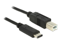 DeLOCK 0.5m, USB2.0-C/USB2.0-B USB Kabel 0,5 m USB B USB C Schwarz