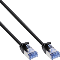 InLine Slim round Patch Cable U/FTP Cat.6A black 3m