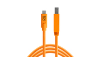 Tether Tools CUC3415-ORG USB Kabel 4,6 m USB 3.2 Gen 1 (3.1 Gen 1) USB C USB B Orange