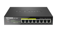 D-Link DGS-1008P łącza sieciowe Nie zarządzany Gigabit Ethernet (10/100/1000) Obsługa PoE Czarny