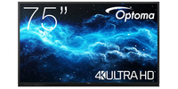 Optoma 3752RK Interaktív síkképernyő 190,5 cm (75") LED Wi-Fi 400 cd/m² 4K Ultra HD Fekete Érintőképernyő Beépített processzor Android 11
