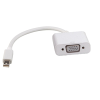ROLINE Mini DisplayPort-VGA Adapter, v1.2, Mini DP M - VGA F white Bianco