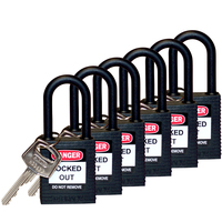 Brady 813595 padlock Conventional padlock 6 pc(s)