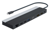 DLH STATION D'ACCUEIL USB-C 4K TRIPLE AFFICHAGE (DP / HDMI / VGA)