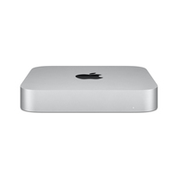 Apple Mac mini Apple M M1 8 GB DDR4-SDRAM 256 GB SSD macOS Big Sur Mini-PC Silber