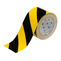Brady People ID 104347 duct tape Suitable for indoor use 30.48 m Polyester Black/Yellow
