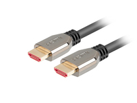 Lanberg CA-HDMI-30CU-0010-BK kabel HDMI 1 m HDMI Typu A (Standard) Czarny, Srebrny