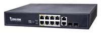 VIVOTEK AW-FGT-100D-120 commutateur réseau Non-géré Fast Ethernet (10/100) Connexion Ethernet, supportant l'alimentation via ce port (PoE) 1U Noir