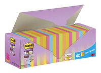 3M Post-it zelfklevend notitiepapier Vierkant Blauw, Groen, Oranje, Roze, Geel 100 vel Zelfplakkend
