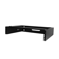 StarTech.com 2U Wall Mount Network Rack - 14In. Deep (Low Profile) - 19" Patch Panel Bracket for Shallow Server, IT Equipment, Network Switches - 77lbs/35kg Weight Capacity, Black