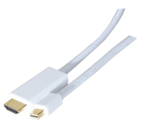 CUC Exertis Connect 128061 câble vidéo et adaptateur 2 m Mini DisplayPort DisplayPort Blanc
