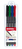Kores FL28114 marqueur 4 pièce(s) Pointe fine Noir, Bleu, Vert, Rouge