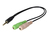 Uniformatic 43038 câble audio 3,5mm 2 x 3.5mm Noir, Vert, Blanc