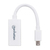 Manhattan Mini DisplayPort 1.1 to HDMI Adapter Cable, 1080p@60Hz, 17cm, Male to Female, White, Lifetime Warranty, Polybag