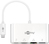 Goobay 51772 Notebook-Dockingstation & Portreplikator USB Typ-C Weiß
