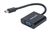 Manhattan Aktiver Mini-DisplayPort auf VGA-Adapter, Mini-DisplayPort-Stecker auf VGA-Buchse, 1080p, schwarz