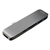 LogiLink UA0301 laptop dock & poortreplicator USB 3.2 Gen 1 (3.1 Gen 1) Type-C Aluminium, Zwart