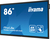 iiyama TE8614MIS-B1AG beeldkrant Interactief flatscreen 2,17 m (85.6") LCD Wifi 435 cd/m² 4K Ultra HD Zwart Touchscreen Type processor Android 24/7