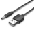 Vention CEXBF tápkábel Fekete 1 M USB A DC 3.5mm