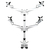 StarTech.com Desk Mount Quad Monitor Arm – Premium Articulating VESA 4 Monitor Mount 2x2 up to 30" – Ergonomic Height Adjustable Pole Mount - Tilt/Swivel/Rotate - C-Clamp/Gromme...