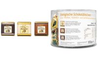 HELLMA Tablette de chocolat belge, dans une boîte ronde (9614100)