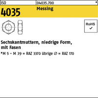 ISO 4035 Messing M 12 Ms VE=S