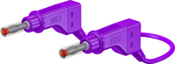 4 mm Verbindungsleitung 100 cm violett XZG425/SIL